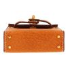 Hermès  Kelly Twilly bag charm handbag/clutch  in brown Pecari leather  and multicolor silk - Detail D1 thumbnail