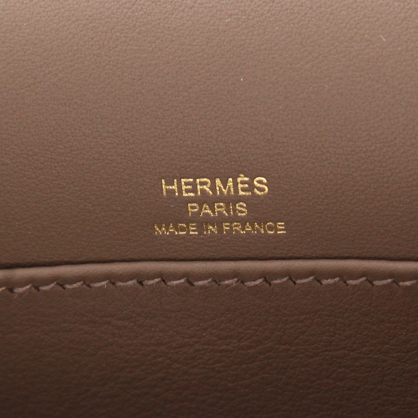 Borsa a tracolla Hermès  Geta in pelle Mysore etoupe - Detail D3