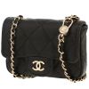 Cartera cinturón Chanel  Timeless Extra Mini en cuero granulado acolchado negro - 00pp thumbnail