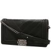 Chanel  Boy handbag  in black chevron quilted leather - 00pp thumbnail