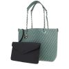 Sac cabas Chanel  Grand Shopping en cuir vert - 00pp thumbnail