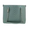 Chanel  Grand Shopping shopping bag  in green leather - 360 thumbnail