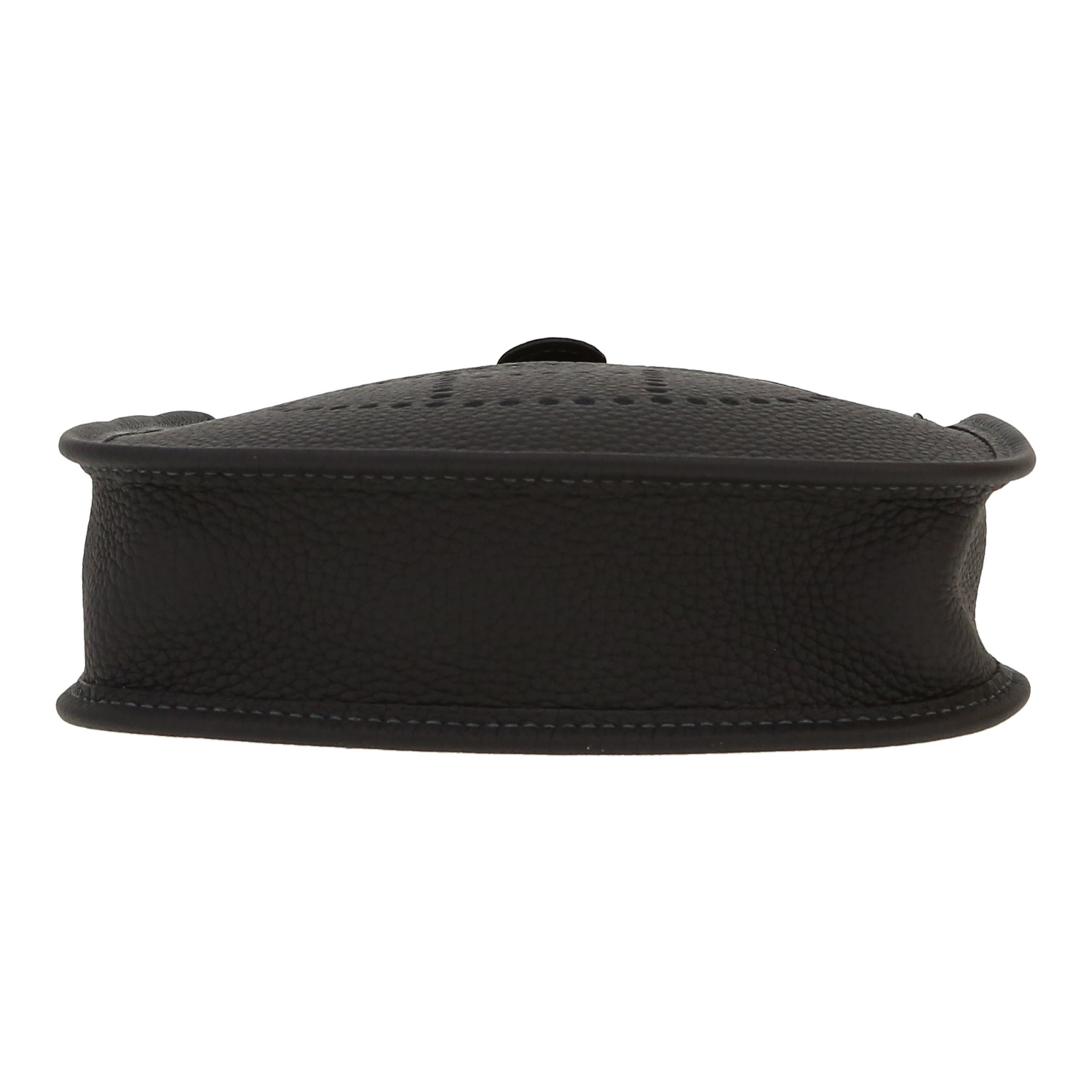 Hermès  Evelyne shoulder bag  in indigo blue leather taurillon clémence - Detail D1