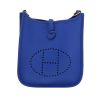 Bolso bandolera Hermès  Evelyne en cuero taurillon clémence azul eléctrico - 360 thumbnail