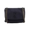 Borsa a tracolla Saint Laurent  Niki modello medio  in pelle blu - 360 thumbnail