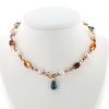 Bulgari Allegra necklace in yellow gold, precious stones and cultured pearls - 360 thumbnail