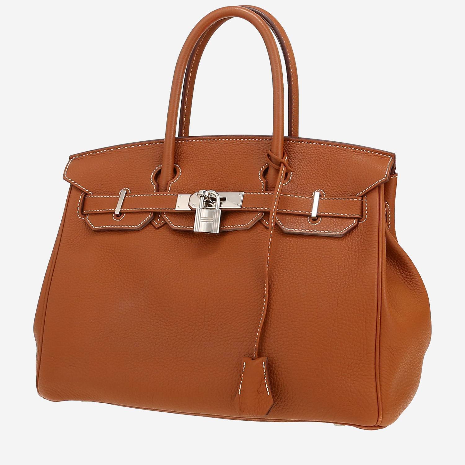 Hermès  Birkin 30 cm handbag  in gold togo leather