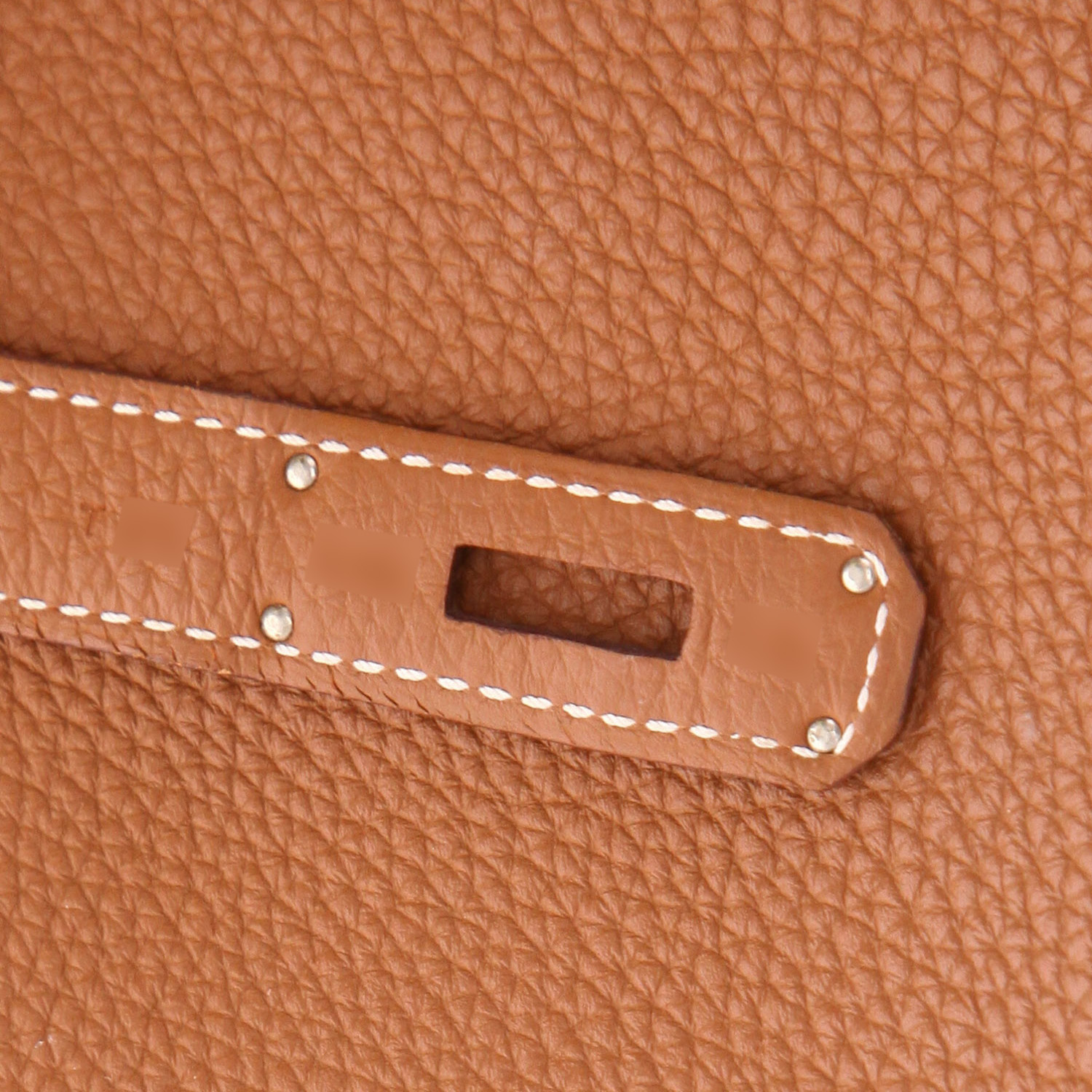 Hermès  Birkin 30 cm handbag  in gold togo leather - Detail D3