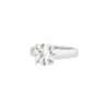 Vintage  solitaire ring in white gold and diamond - 00pp thumbnail