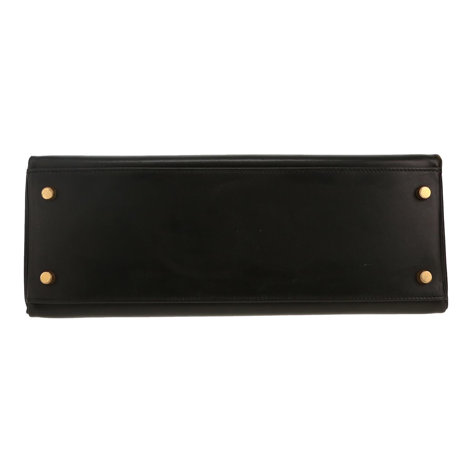 Hermès  Kelly 32 cm handbag  in black box leather - Detail D1