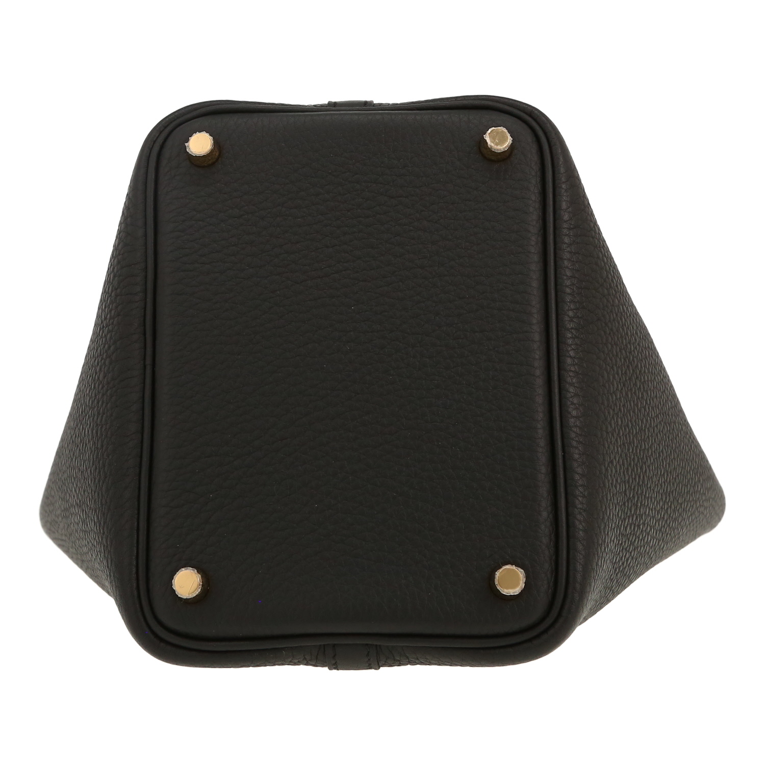 Sac à main Hermès  Picotin 18 cm en cuir togo noir - Detail D1