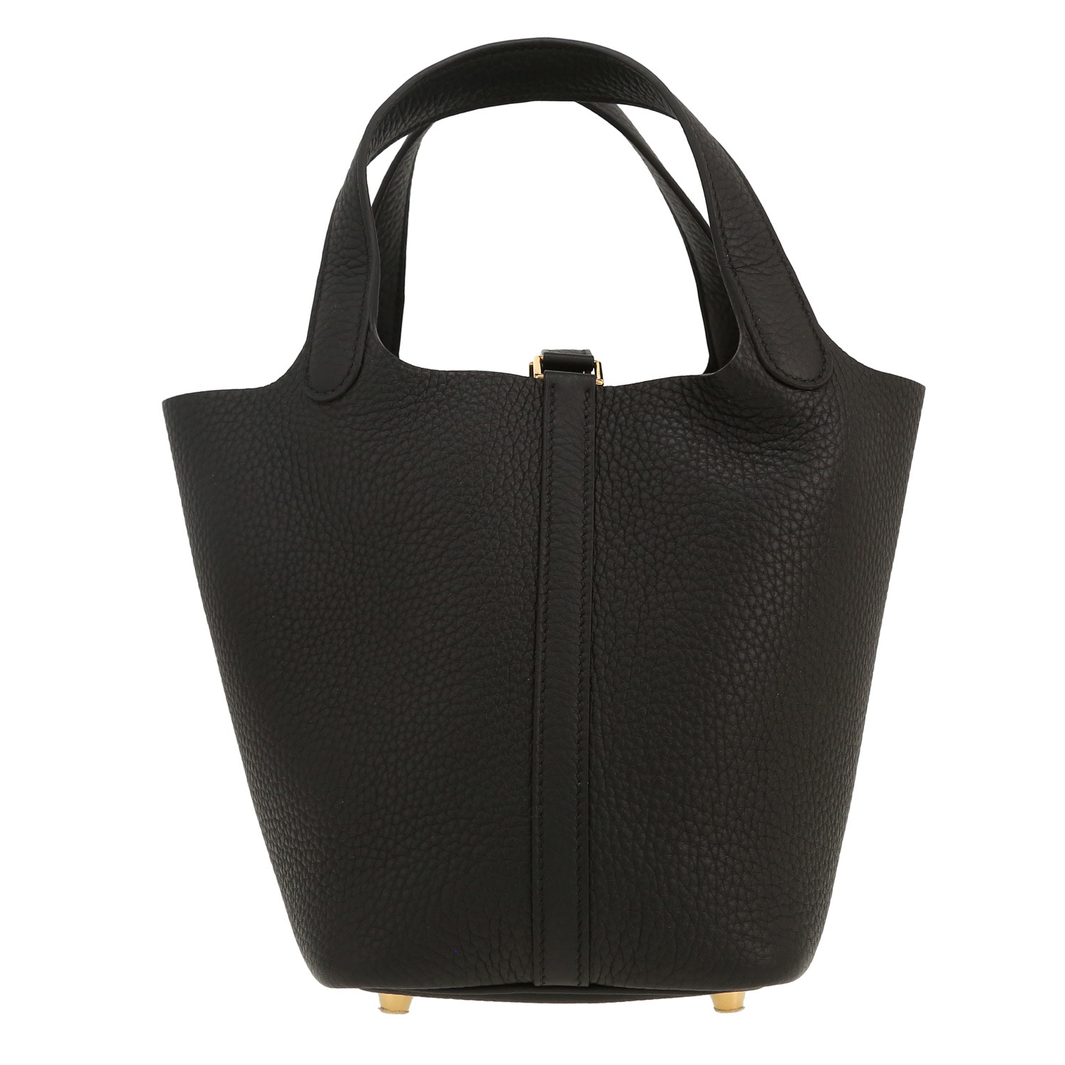 Hermès  Picotin 18 cm handbag  in black togo leather - Detail D3