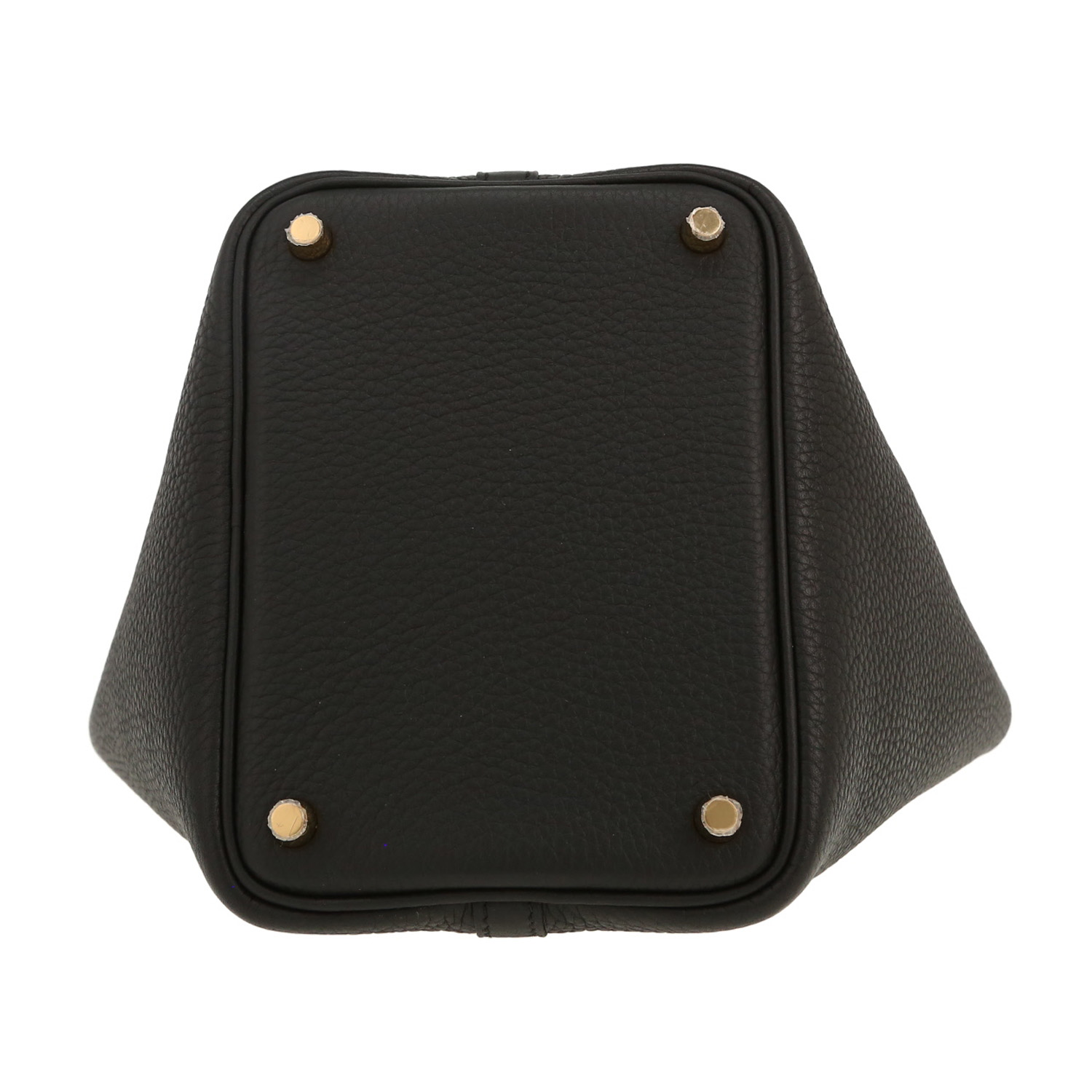 Sac à main Hermès  Picotin 18 cm en cuir togo noir - Detail D4