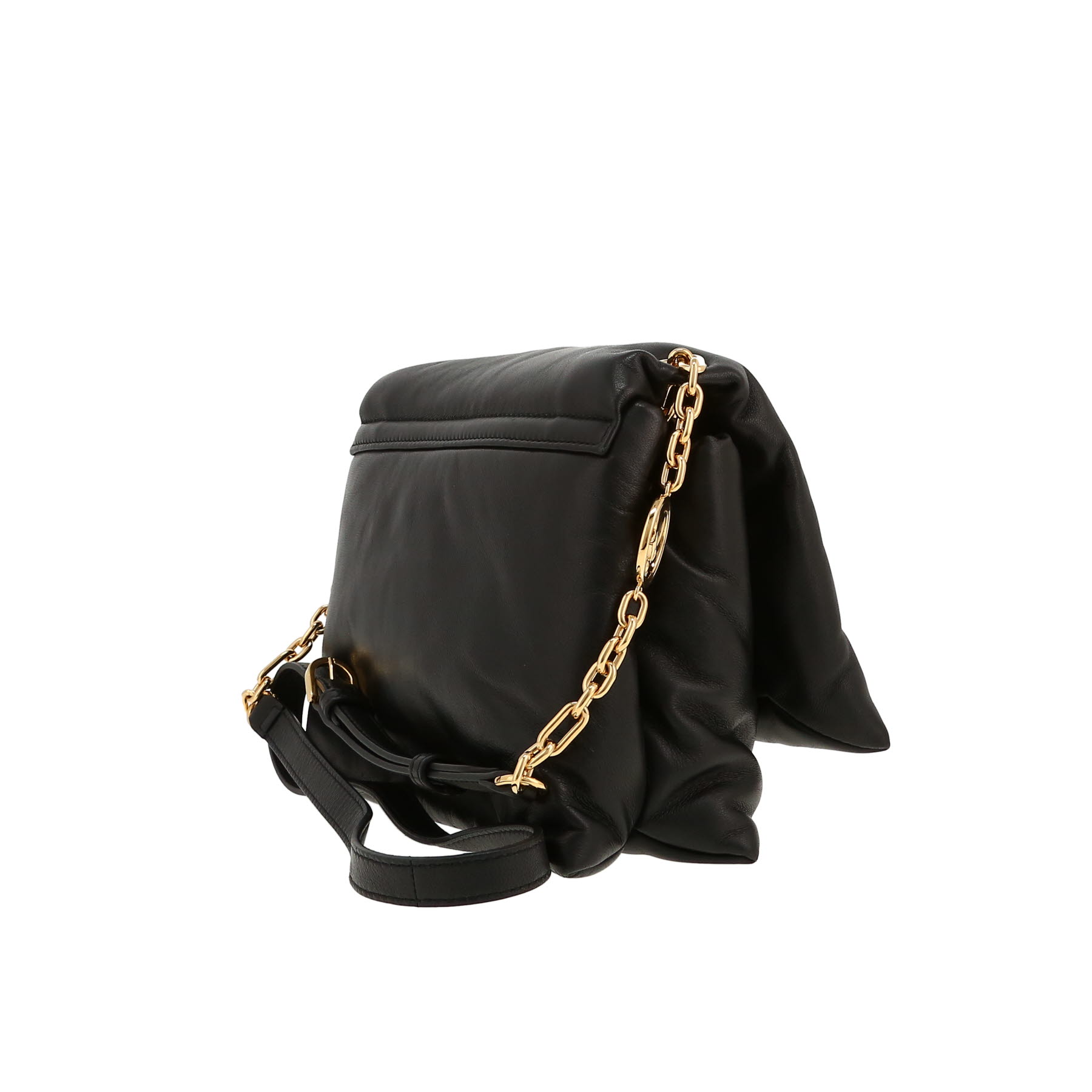 Sac bandoulière Lanvin  Sugar en cuir noir - Detail D6
