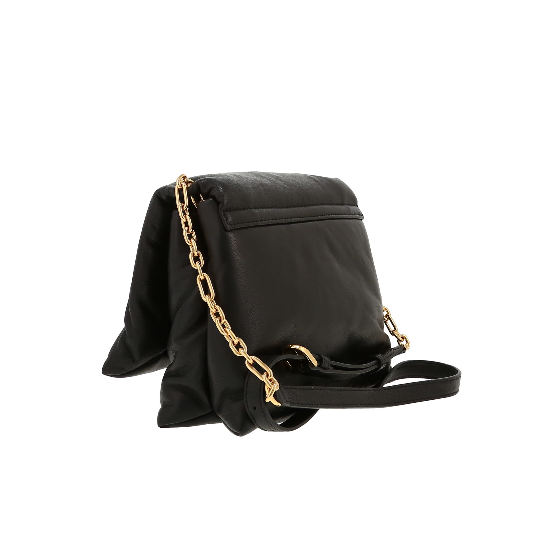 Lanvin  Sugar shoulder bag  in black leather - Detail D8