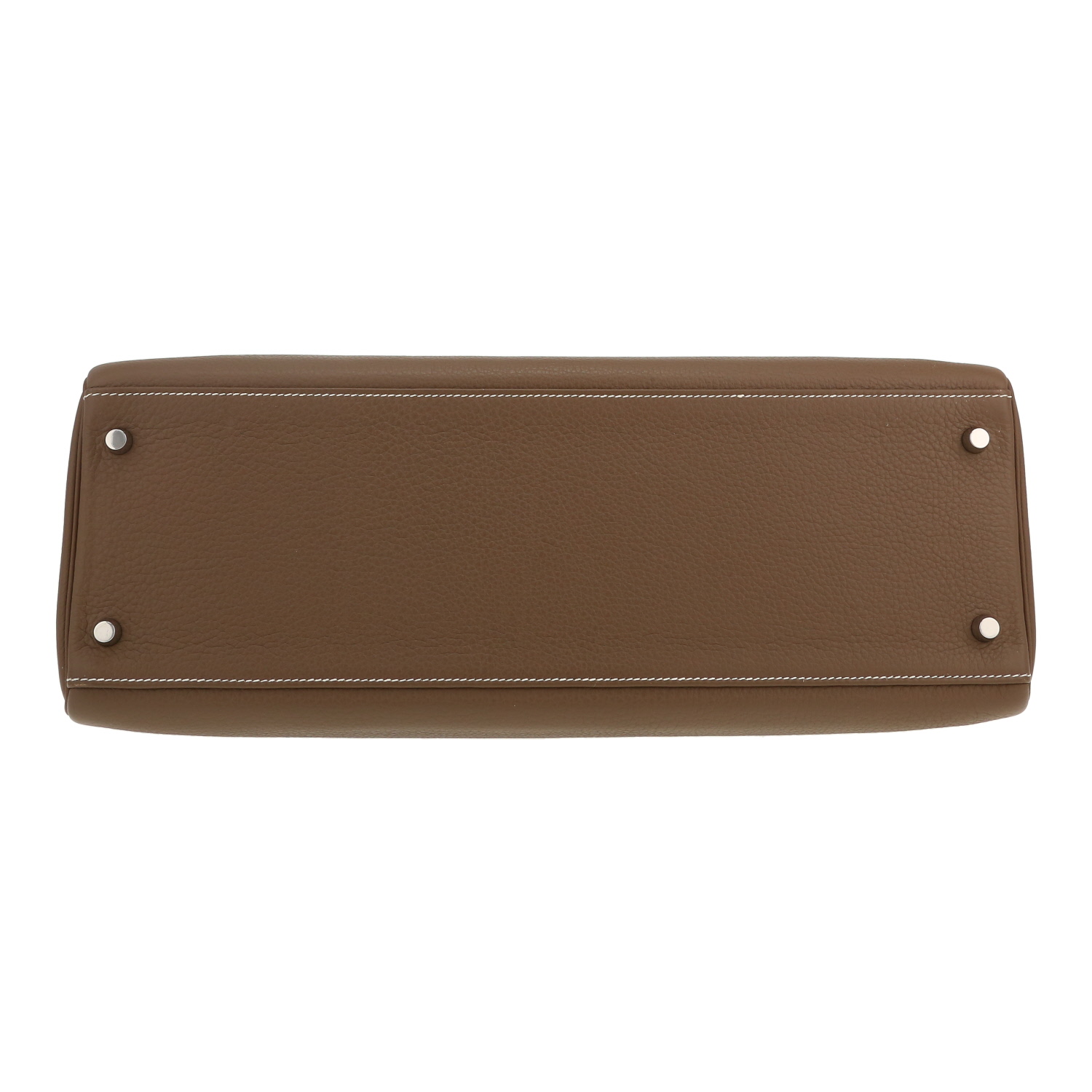 Sac à main Hermès  Kelly 40 cm en cuir togo étoupe - Detail D1