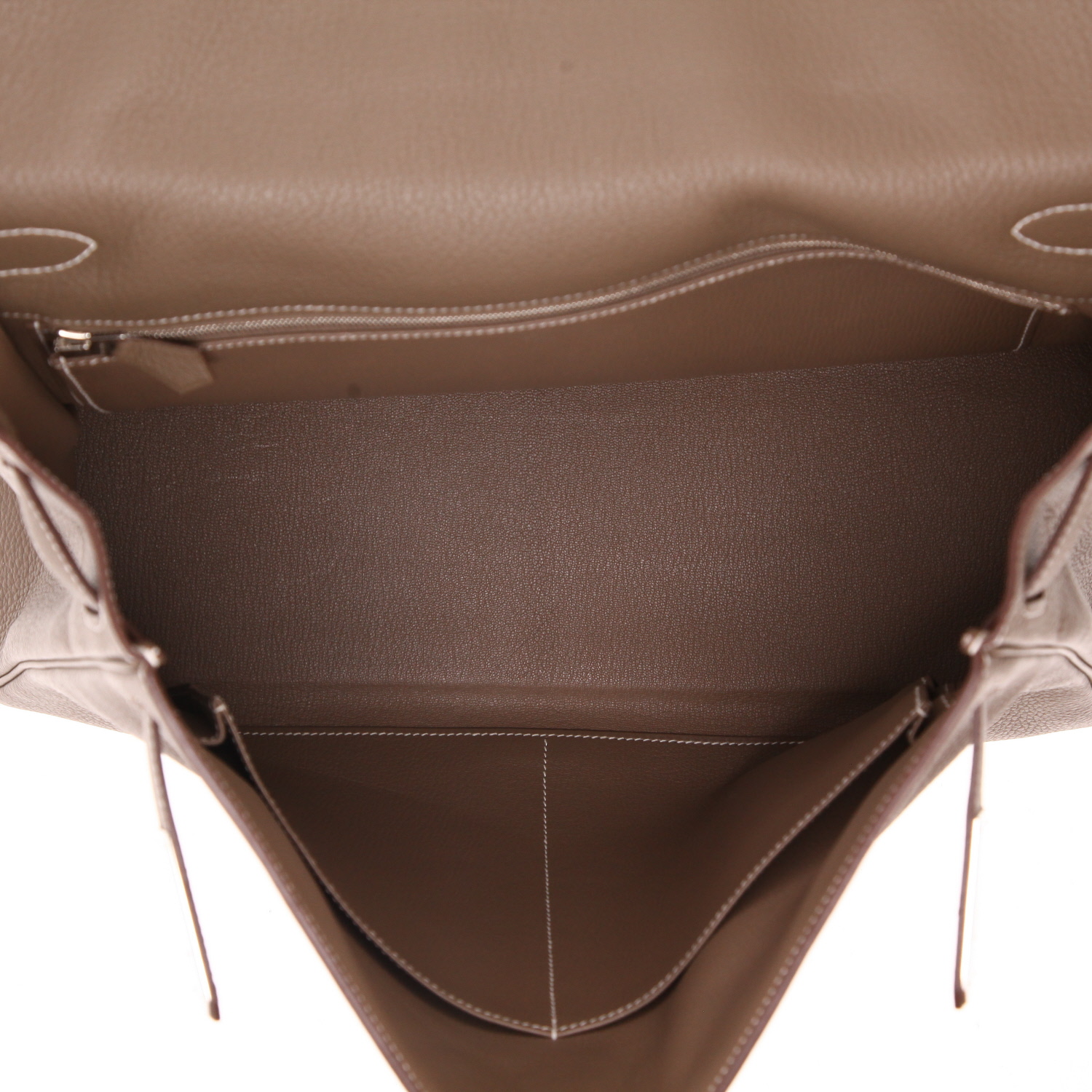 Sac à main Hermès  Kelly 40 cm en cuir togo étoupe - Detail D3