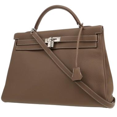 Hermès  Kelly 40 cm handbag  in etoupe togo leather