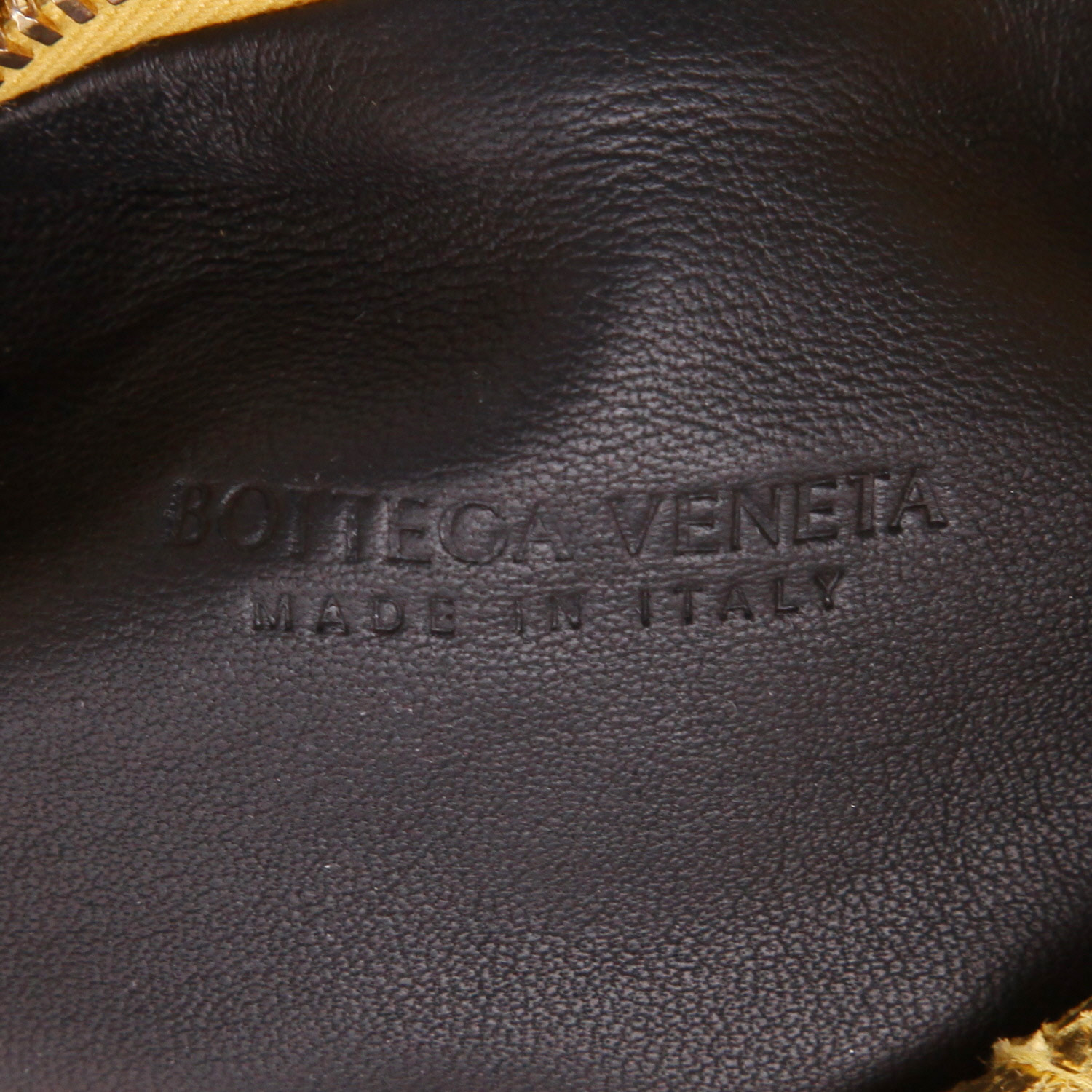 Borsa Bottega Veneta  Jodie mini  in pelle intrecciata dorata - Detail D2