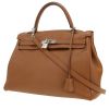 Bolso de mano Hermès  Kelly 35 cm en cuero swift marrón - 00pp thumbnail