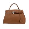 Borsa Hermès  Kelly 35 cm in pelle Swift marrone - 360 thumbnail