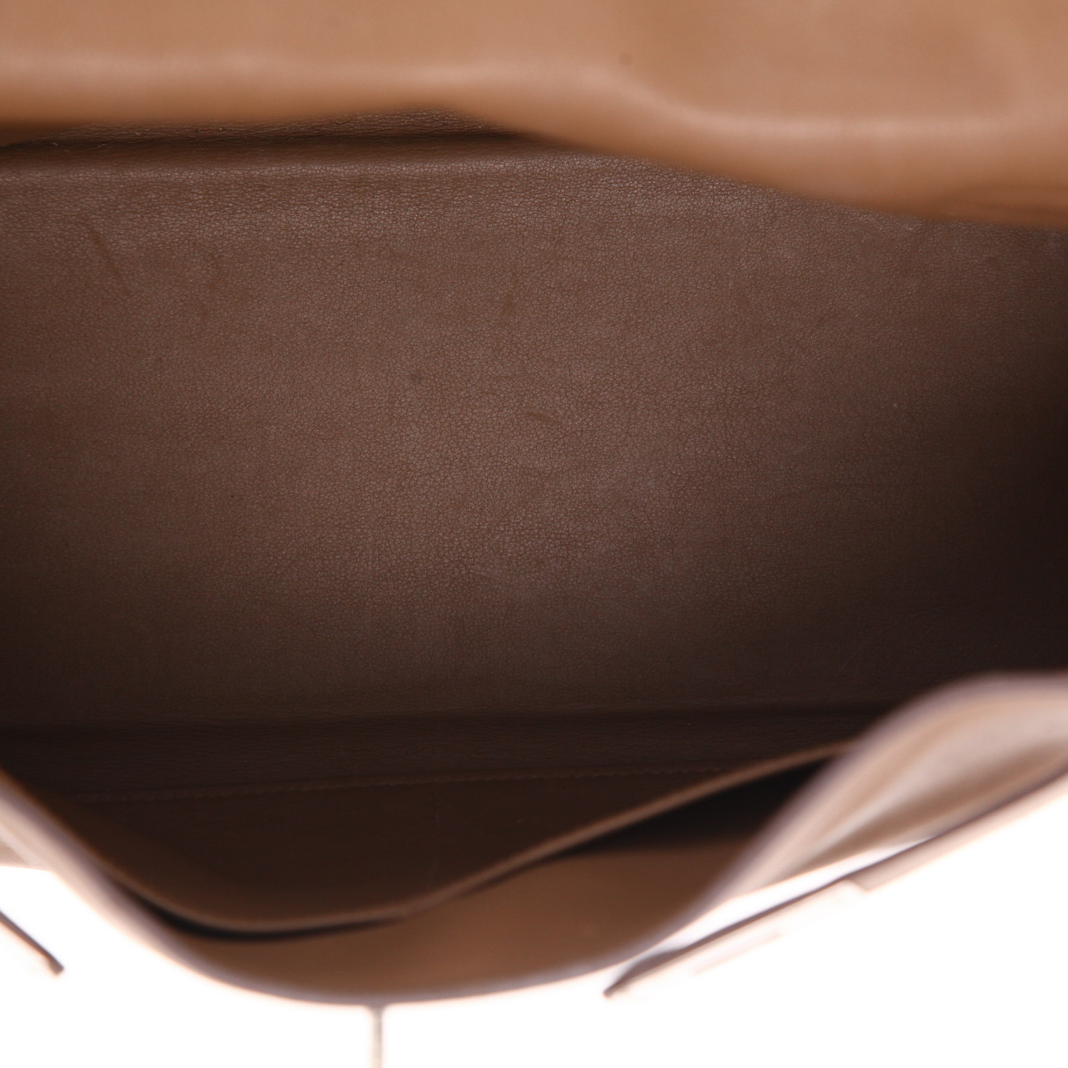 Hermès  Kelly 35 cm handbag  in brown Swift leather - Detail D4