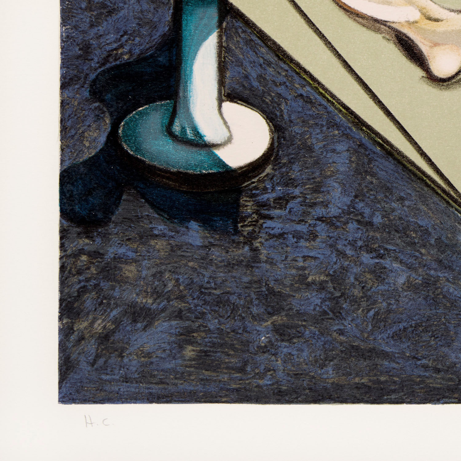 Three studies of the male back : left panel - 1987 - Detail D4