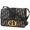 Dior  30 Montaigne shoulder bag  in navy blue monogram canvas Oblique - 00pp thumbnail