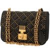 Borsa a tracolla Dior  Dioraddict in pelle trapuntata nera - 00pp thumbnail