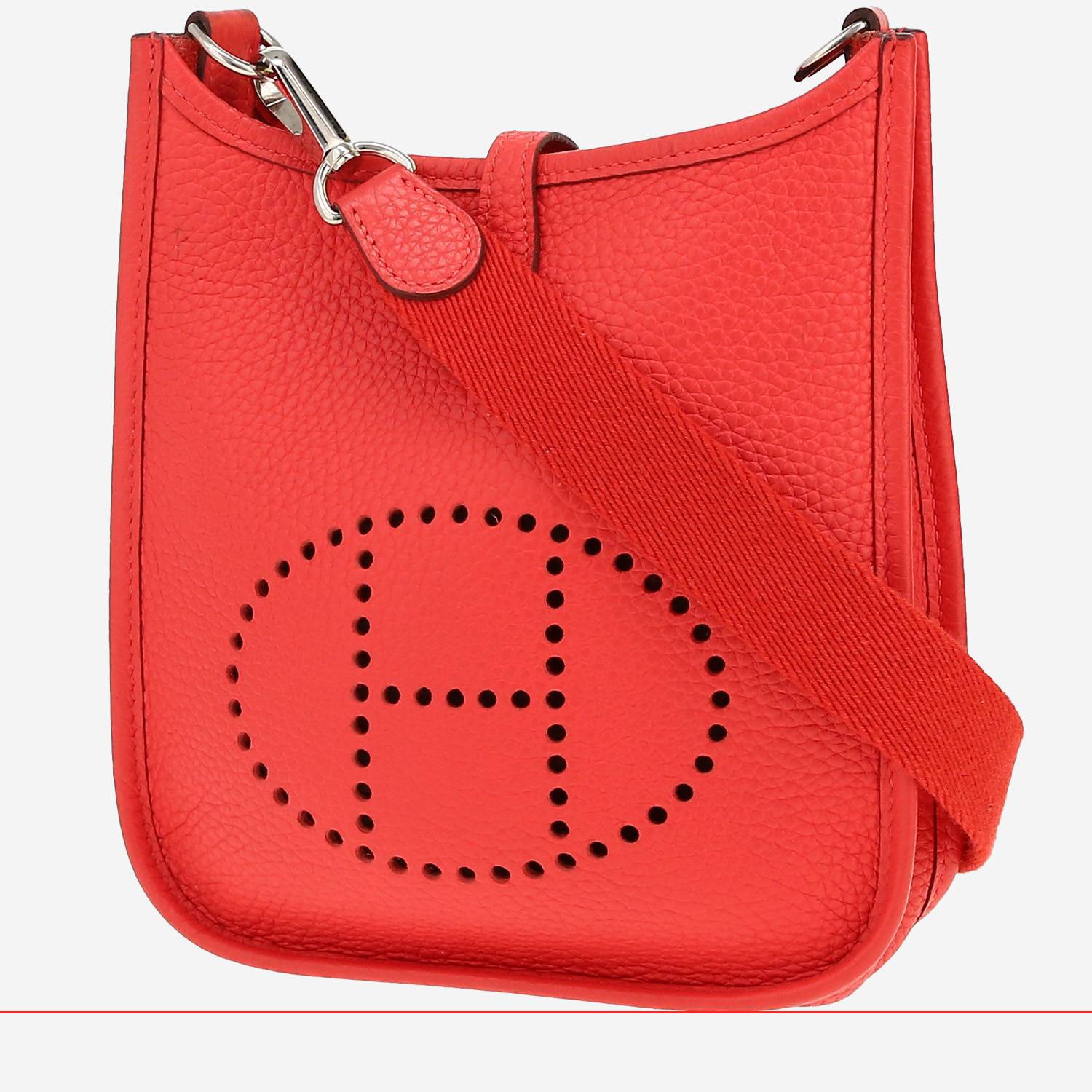 Hermès  Mini Evelyne shoulder bag  in pink Jaipur leather taurillon clémence