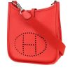 Hermès  Mini Evelyne shoulder bag  in pink Jaipur leather taurillon clémence - 00pp thumbnail