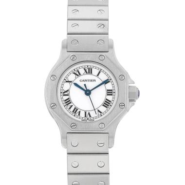 Montre Cartier Santos Octogonale en acier Ref: Cartier - 9060  Vers 1990