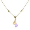 Bulgari Mediterranean Eden  necklace in pink gold, amethyst and peridot - 00pp thumbnail