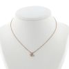 Lorenz Bäumer Papillon necklace in pink gold and diamonds - 360 thumbnail