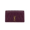 Borsa a tracolla Saint Laurent  Becky in pelle trapuntata viola - 360 thumbnail