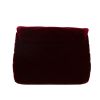 Saint Laurent  Toy Loulou shoulder bag  in burgundy velvet - Detail D4 thumbnail