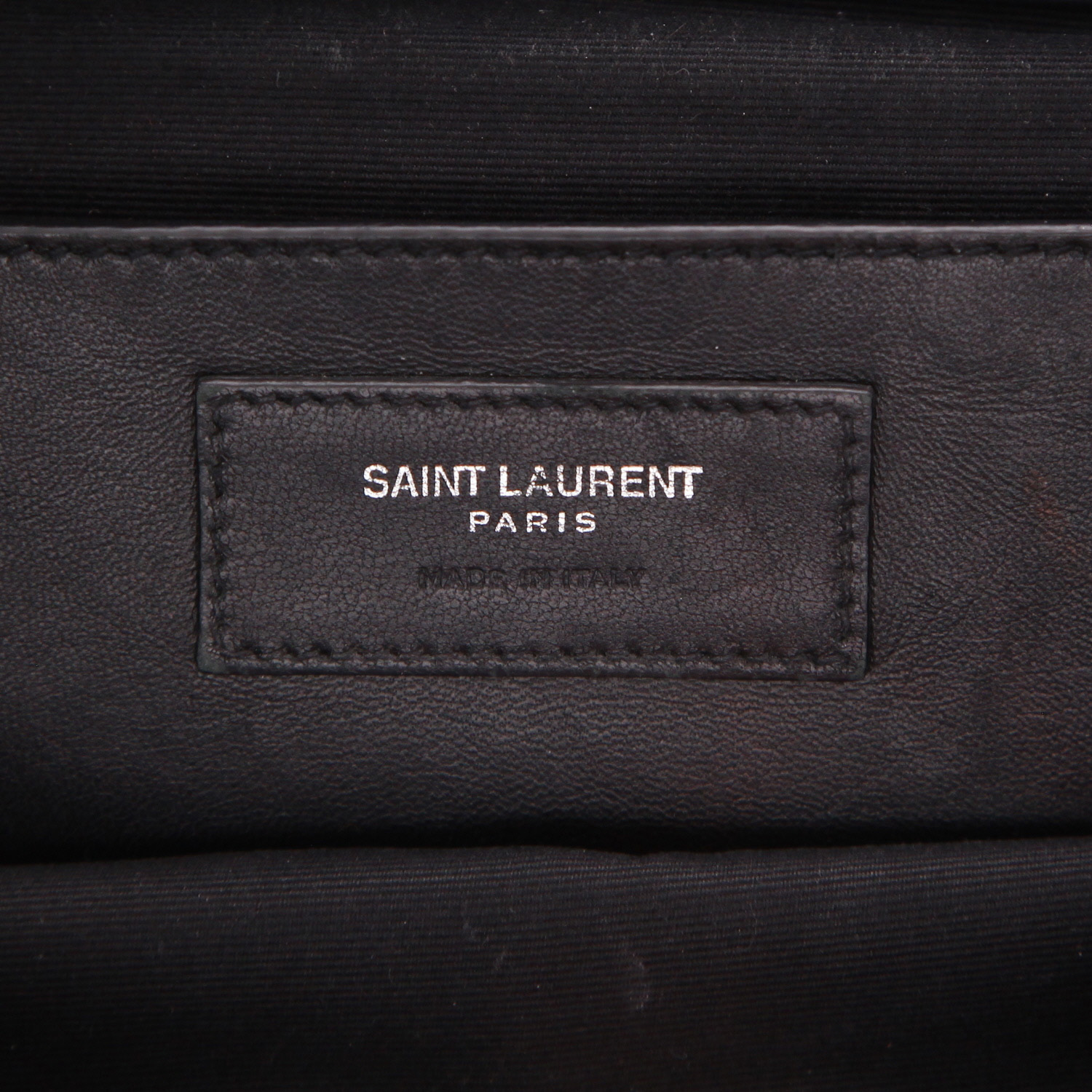 Saint Laurent West Hollywood shoulder bag in blue grained leather - Detail D2