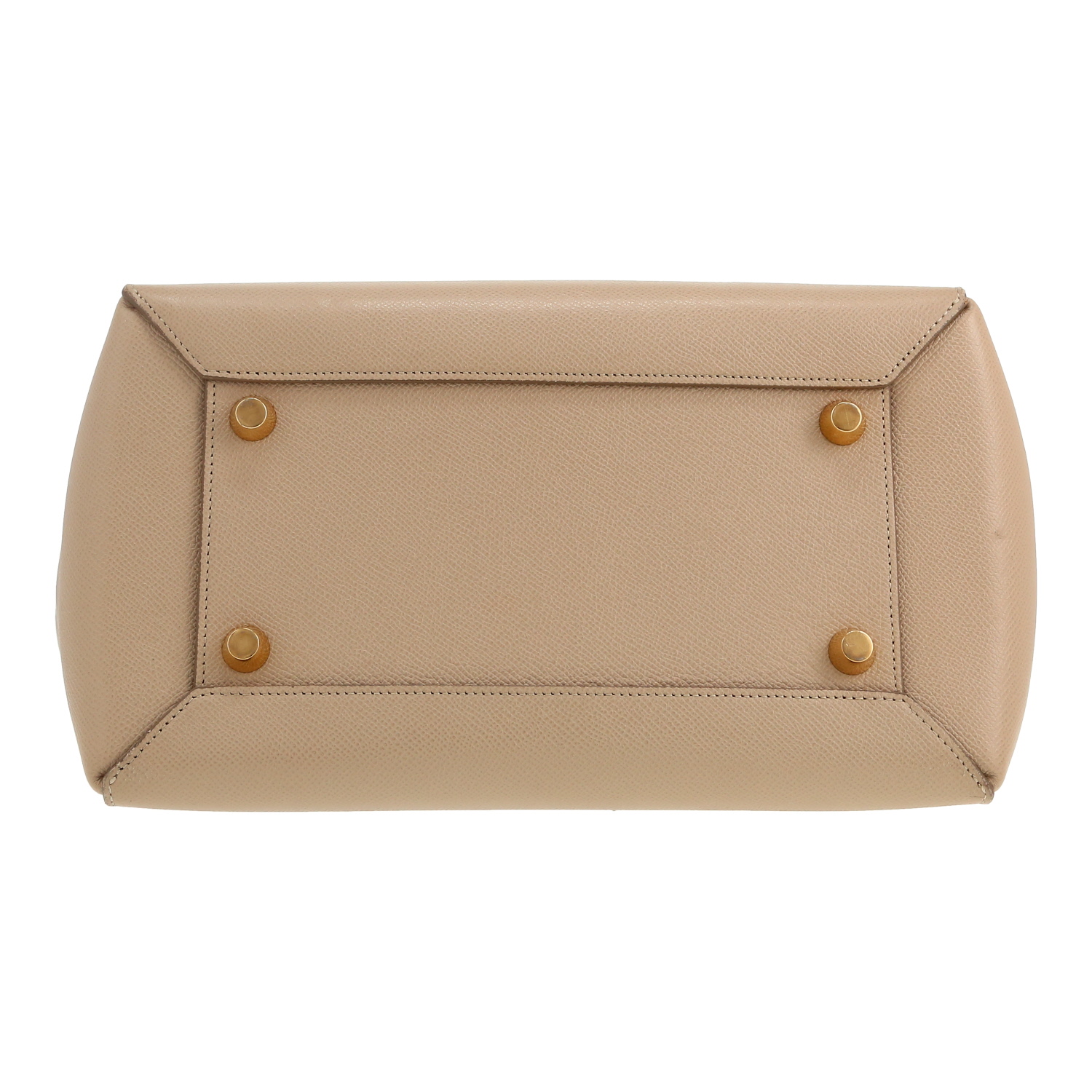 Borsa Celine  Belt mini  in pelle martellata beige - Detail D1