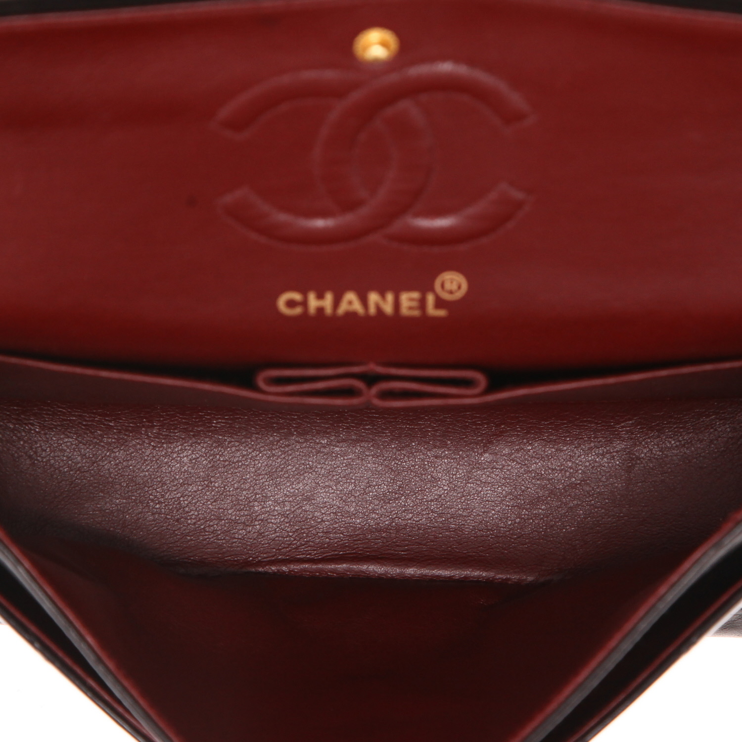 Chanel  Timeless Petit shoulder bag  in brown quilted leather - Detail D3