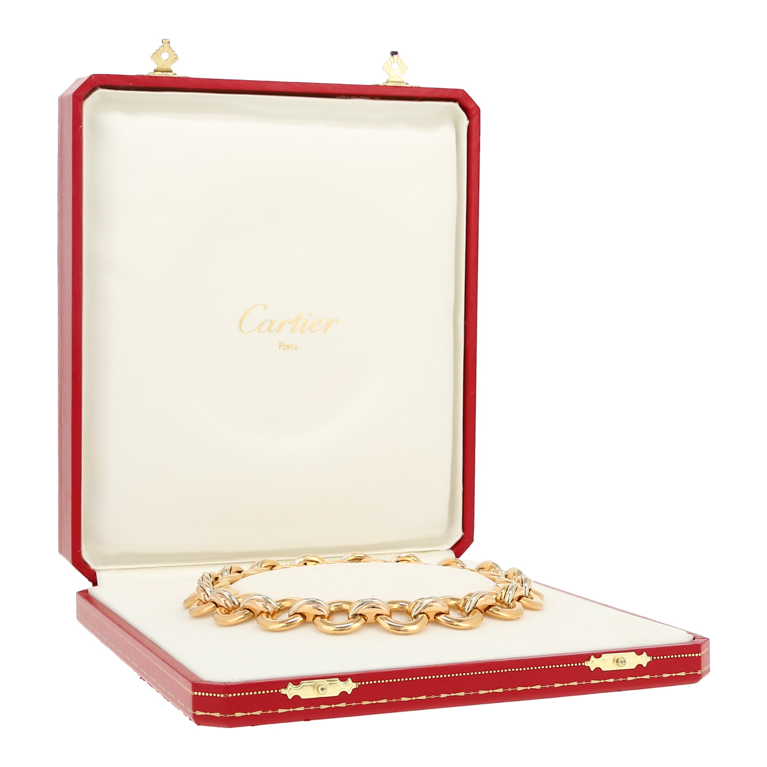 Cartier Trinity necklace in 3 golds - Detail D2