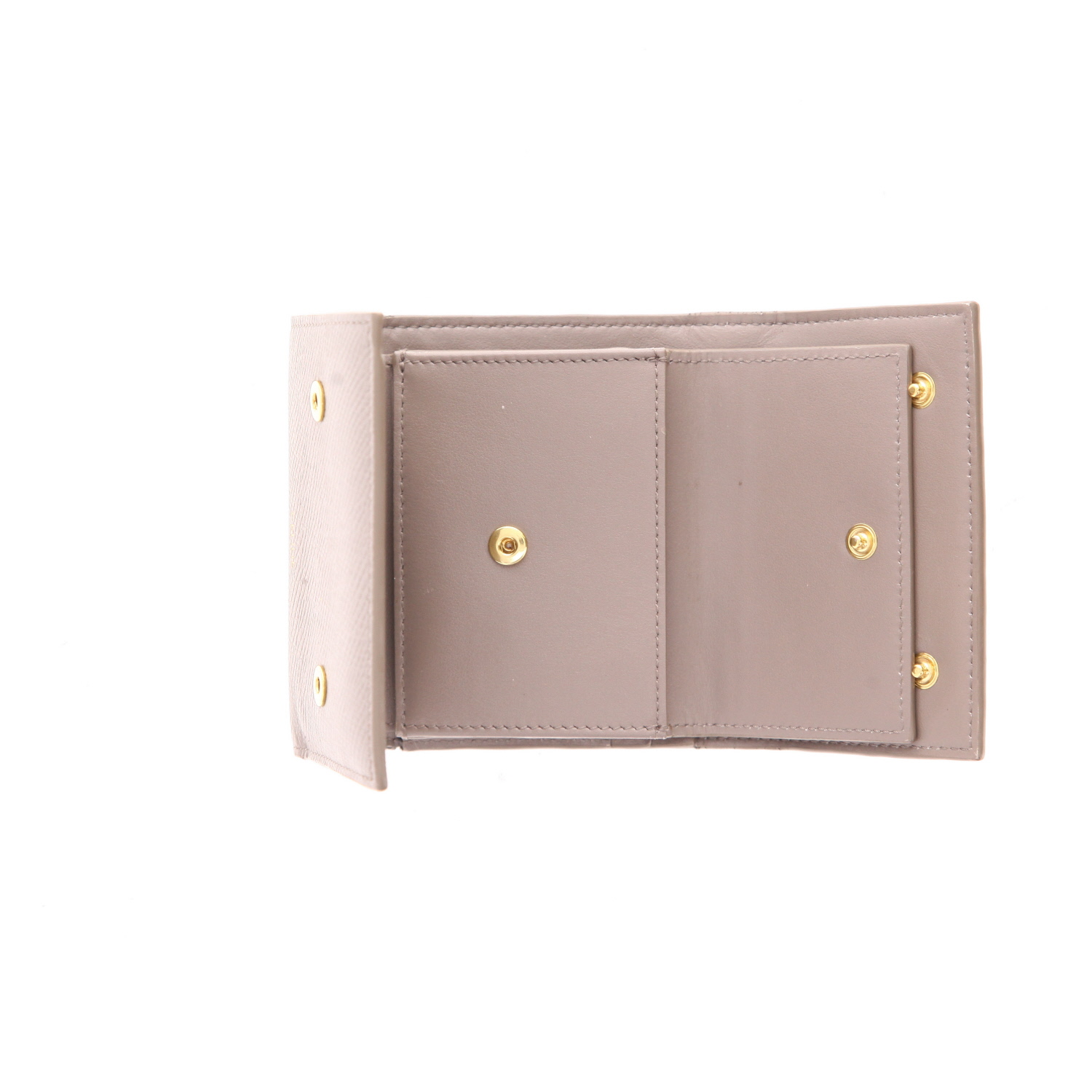 Celine   wallet  in taupe grained leather - Detail D3