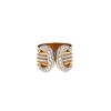 Bague ouverte Cartier C de Cartier en 3 ors et diamants - 360 thumbnail