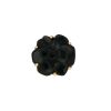 Chanel Camelia medium model ring in yellow gold and onyx - 360 thumbnail