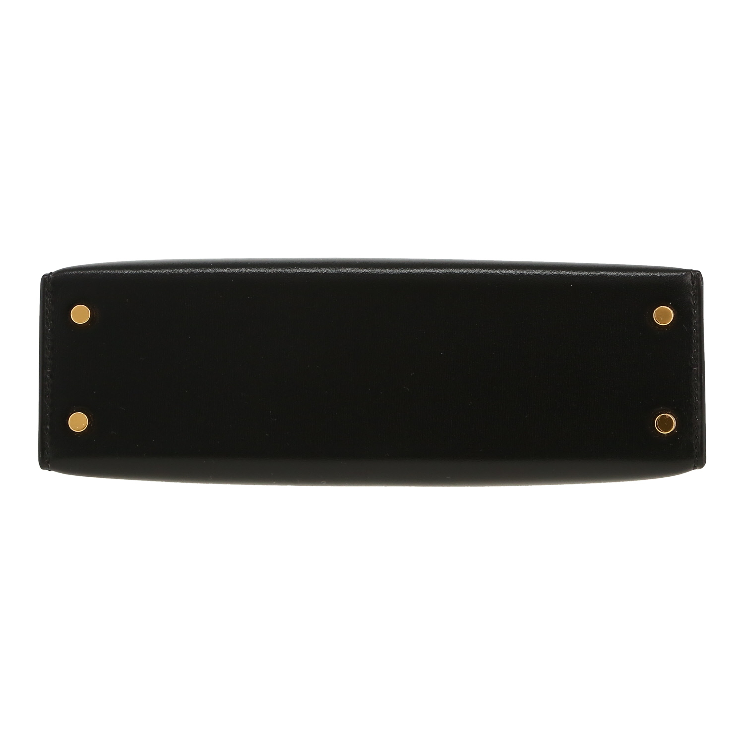 Hermès  Kelly 20 cm shoulder bag  in black box leather - Detail D1