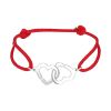 Bracciale Dinh Van Double coeurs R13 in oro bianco - 00pp thumbnail