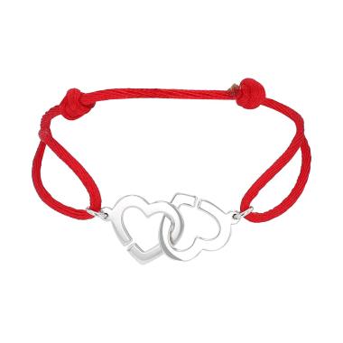 Bracciale Dinh Van Double coeurs R13 in oro bianco