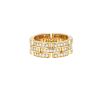 Cartier Maillon Panthère medium model ring in yellow gold and diamonds - 360 thumbnail