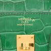 Bolso de mano Hermès  Birkin 25 cm en cocodrilo porosus Vert Cactus - Detail D2 thumbnail