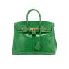 Bolso de mano Hermès  Birkin 25 cm en cocodrilo porosus Vert Cactus - Detail D5 thumbnail