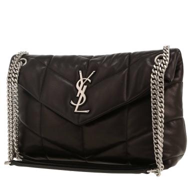 Saint Laurent  Puffer small model  shoulder bag  in black quilted leather